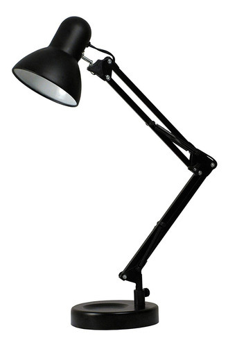 Luminária De Mesa Articulável Preta Bivolt Elgin Cor da cúpula Preto Cor da estrutura Preto 110V/220V