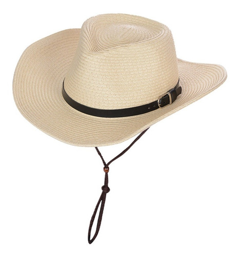 A Sombrero De Sol De Paja Cubana Proteccin Uv Viaje Flop [u]