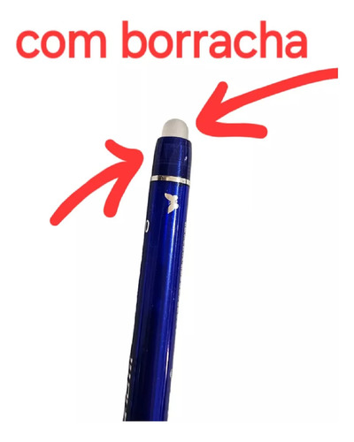 Canetas Gel Apagáveis Monte Acessórios - 12 Unidades 0.35mm Azul Azul