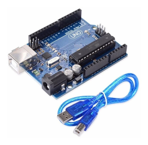 Arduino Uno Clasico R3 Atmega328p-pu Extraible Con Cable