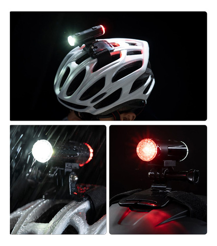 Casco De Bicicleta Luz Seguridad Ciclismo Linterna Linterna