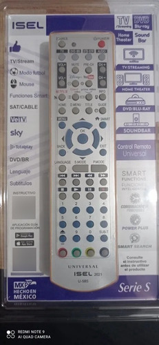 Control Universal Moderno 2022 Smart Tv Dvd Bluray Sound Bar