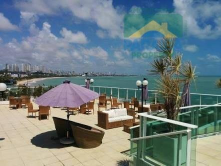 Imagem 7 de 15 de Flat Beiramar Mobiliado À Venda - Praia De Cabo Branco - João Pessoa - Pb - Fl0058