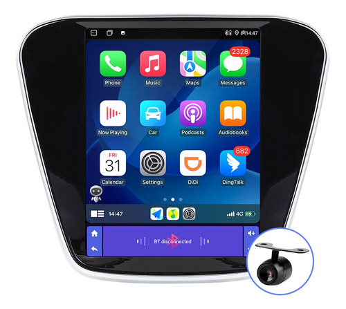 Para Estéreo Vertical Tesla Chevrolet Cavalier 2015-2018 Gps