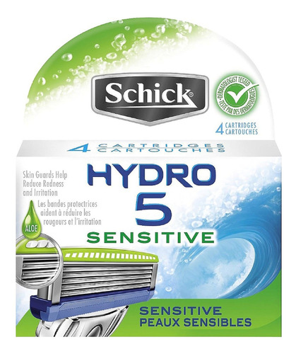 Schick Hydro 5recambio Cuchilla De Afeitar Sensible, 4count