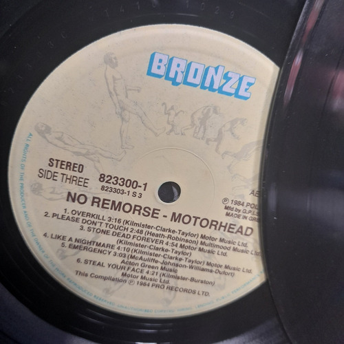 Imagem 9 de 10 de Vinil Lp Motorhead No Remorse Made In Grécia Duplo Encartes