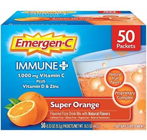Emergen-c Immune+ 1000 Mg De Vitamina C En Polvo, Con Vitami