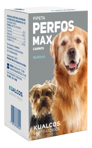 Pipeta Pulgas Garrapatas Perfos Max Canino Multidosis 75 Ml