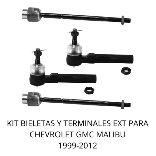 Kit Bieletas Y Terminales Ext Chevrolet Gmc Malibu 1999-2012