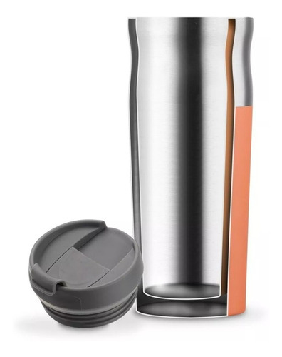 Vaso térmico Waterdog Oliver color verde 450mL