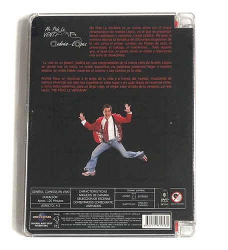 Dvd Película Me Pido La Ventana - Andrés López - Como Nueva (Usado)