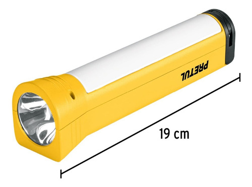 Linterna Recargable Con Lampara De Emergencia Pretul (26070)