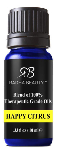 Radha Beauty Happy Citrus Blend 0.3 Fl Oz Naranja, Limón, .