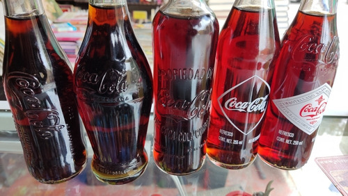 Botellas Coca-cola Colección Llenas Envío Gratis Retro (Usado)