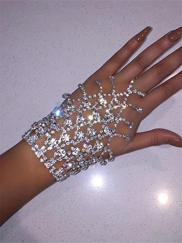 Pulsera Con Borlas Y Diamantes Acuáticos Para Mujer, Pulsera