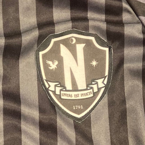 Disfraz Uniforme De Merlina Academia Nunca Mas Nevermore Negro Para Niña