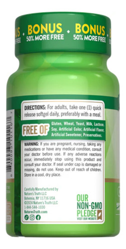 Nature's Truth Vitamina D3 2000 Ui (50 Mcg), 150 Cápsulas