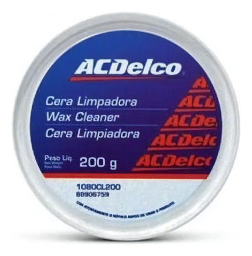 Cera En Pasta Acdelco Cera Limpadora Acdelco 200g 268 De 200ml 200g