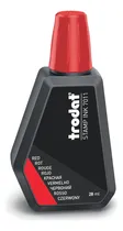 Comprar Tinta Para Sellos Trodat Color Rojo Gotero de 28 ml Tinta a base de agua para reentintar cartuchos de sellos manuales