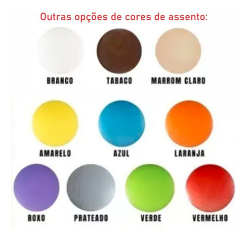 Banqueta Alta Banco Dobrável Várias Cores De Assento 1 Un
