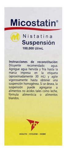 Micostatin Suspensión 100,000 Ui/ml Caja Con Frasco Para 30