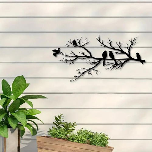 Pájaros De Metal Para Decoración De Pared, Adorno Colgante