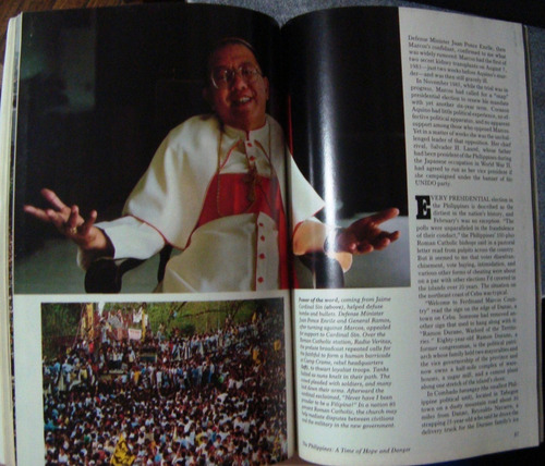 Revista National Geographic Gran Mapa Filipinas Ingles 1986 (Usado)
