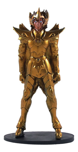 Boneco Seya Cavaleiros Do Zodiaco Gold Armor Em Resina 17cm