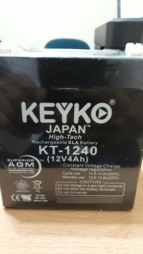 Bateria De 12v 4amp. Keyko Japan. Para Ups. Cercos. Centrale