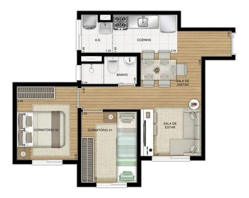 Apartamento 2 Dormitórios - Penha - 38789