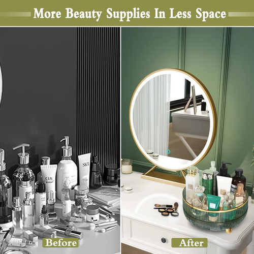 Tdtcy Lazy Susan Organizador De Perfumes De Maquillaje, Alma