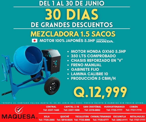 Oferta Mezclaodras Joper 1.5 Sacos 