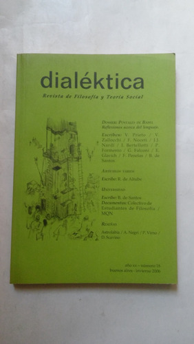 Dialektica Revista Filosofia Y Teoria Social Numero 18 2006