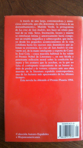Imagen 2 de 4 de La Cruz De San Andrés - Camilo José Cela (premio Planeta)