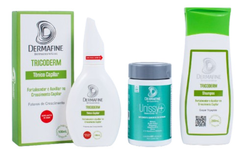 Kit Antiqueda Tricoderm Shampoo + Tônico + Unissy+