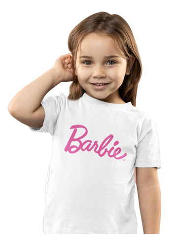 Polera Infantil De Cumpleaños Barbie 