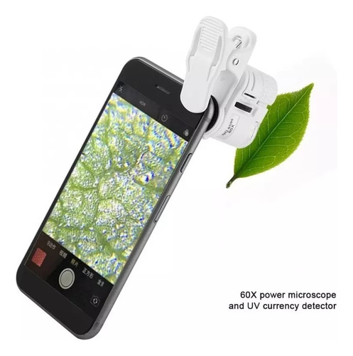 Microscopio For Phone Lens Lupa Led Zoom Clip 60x