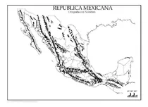 Comprar Mapa Republica Mexicana Orografia Sin Nombres