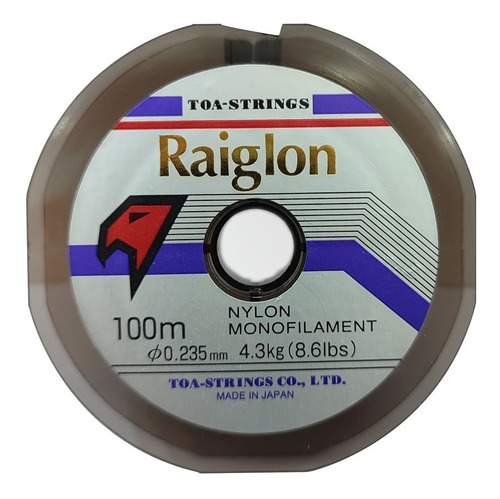 Nylon Tanza Raiglon 100m 0.235mm Natural Japon