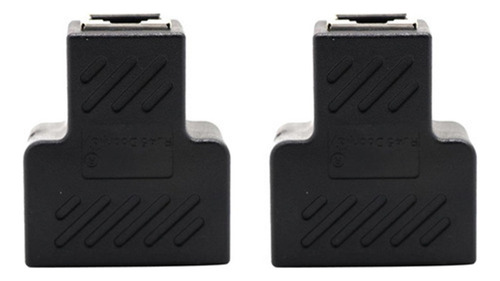 A 2 Uds Rj45 Divisor Adaptador Ethernet 8p8c Conector 1a