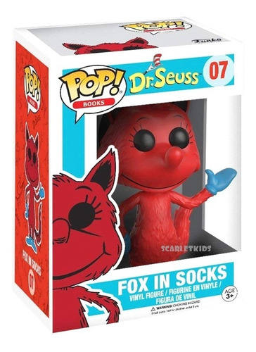 Funko Pop Dr Seuss Fox In Socks 07 Original Scarlet Kids