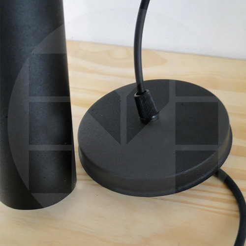 Imagen 6 de 10 de Lampara Colgante Metal Minimalista Tubo 35cm + Dicro Led!