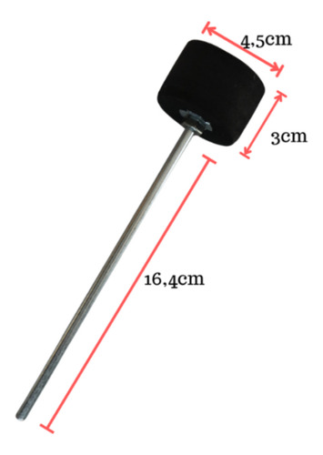 Bateria Praticável de Estudos Stroke Pads 9 Peças BAT04 c/ Par de Baquetas