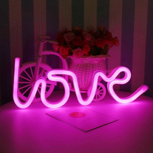Neón Luz Nocturna, Love - Pink
