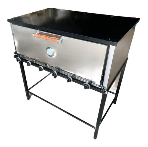 Horno Pizzero Pastelero Tecno 18 Moldes Acero Inox. Premium