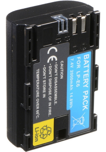 Batería Lpe6 Blackmagic Design P/cámara Pocket 4k Y 6k Lp-e6