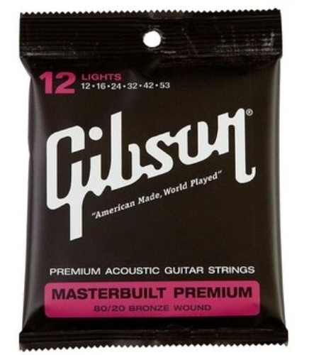 Imagen 1 de 1 de Encordadura Gibson Bronce Sag-brs12 Masterbuilt 711106550992