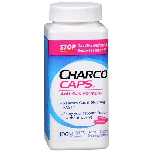 Pack De 5 Charcocaps Anti-gas Fórmula De Suplemento