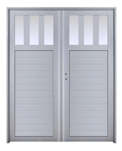 Puerta Doble Aluminio 160x200 M515 V/vertical Abershop