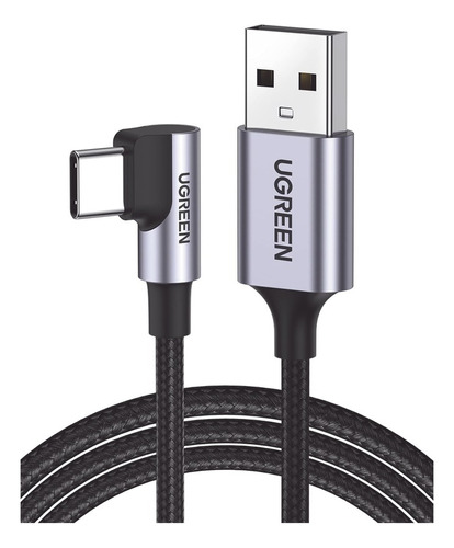 Cable Ugreen Usb A Usb C 90 Grados Carga Rapida Reforzado